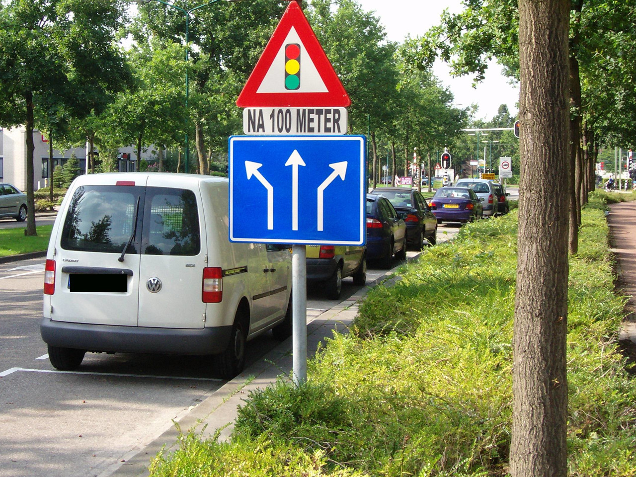 Traffic lights warning